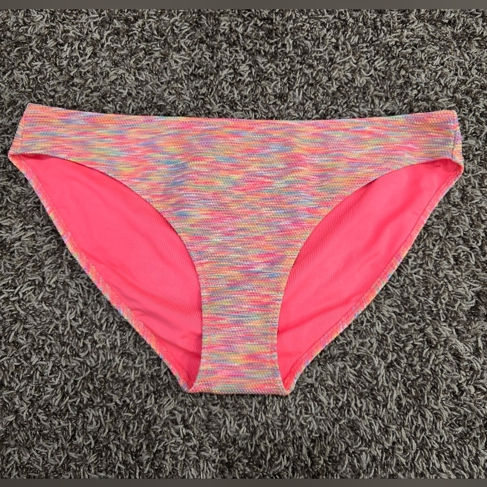 Aerie NWT Ribbed Multicolor Bikini Swim Bottom - Picture 2 of 4